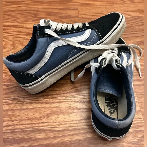Vans | Shoes | Navy Blue And Black Vans Only Worn A Couple  display picture 3